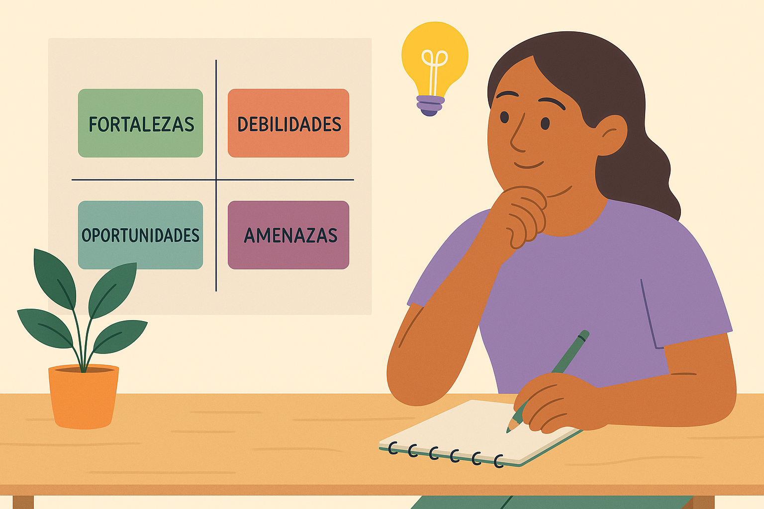 Ir al recurso de Ejercicio de autoconocimiento laboral mediante DAFO.