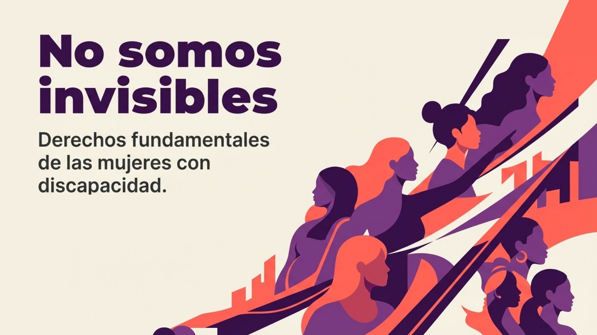 Portada de la gu&iacute;a No somos invisibles. Derechos fundamentales de las mujeres con discapacidad.
